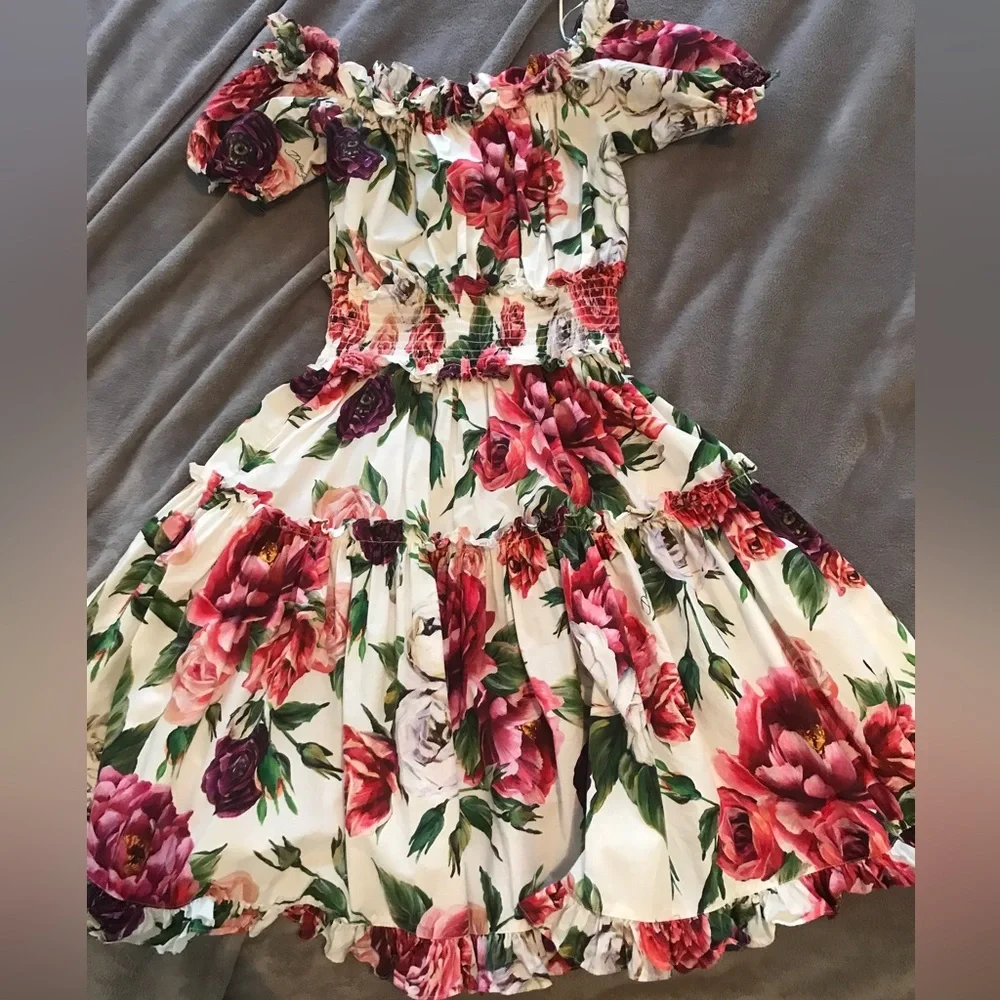 Women’s Dolce & Gabbana Floral Peony Print Dress size 36 (EU)/ 0-2 (US) … - Picture 8 of 14